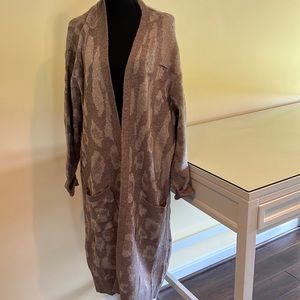 Express duster sweater brand new never worn, has slight defect